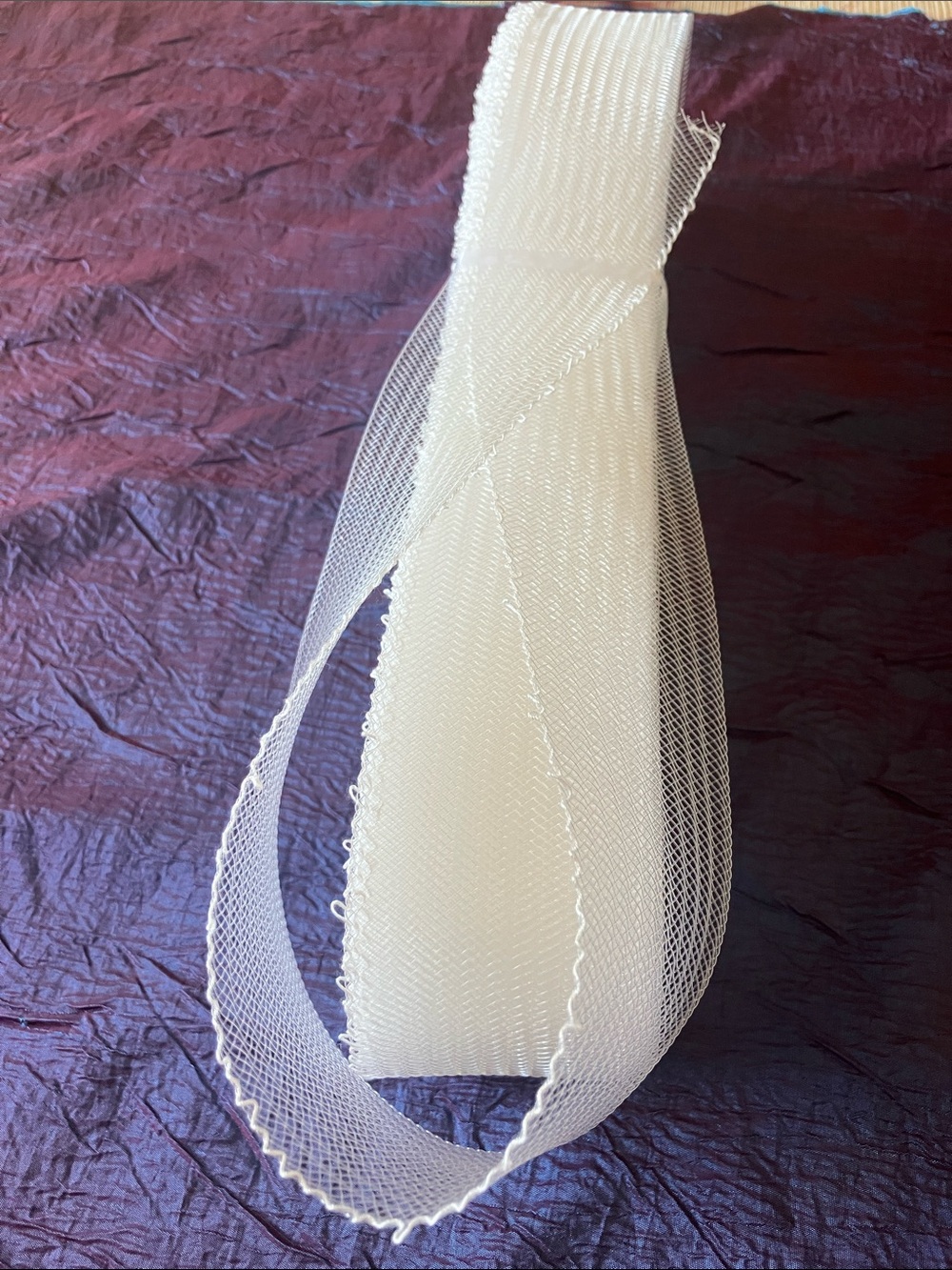 2” White Stiff Polyester Horsehair Braid  $30 for 36yd